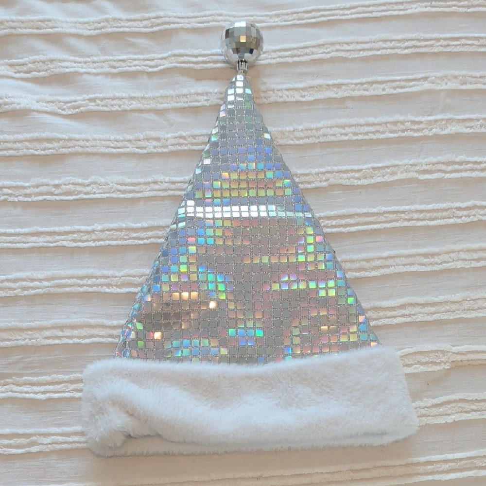 Silver Sequin Party Hat